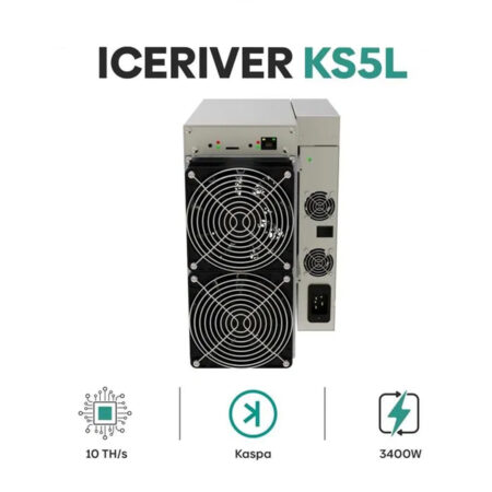 Kaspa KS5L Miner, 10Th, 3.4Kw/h, Iceriver, Каспа, KAS, Майнър/Копачка