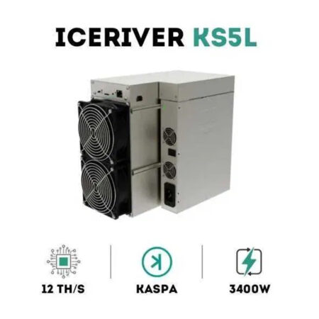 Kaspa KS5L Miner, 12Th, 3.4Kw/h, Iceriver, Каспа, KAS, Майнър/Копачка